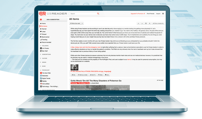 TheOldReader - 一款免费的RSS在线订阅阅读器且支持多平台