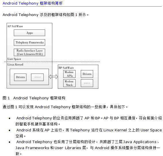 Android Telephony框架结构简析 中文-何以博客