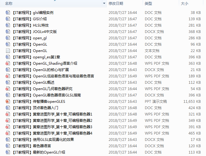 OpenGL着色器教程资料合集-何以博客