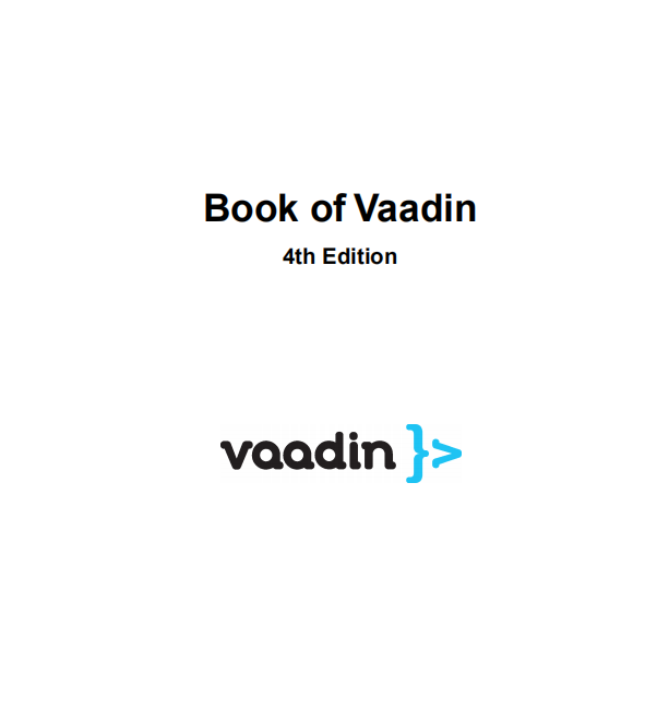 Book of Vaadin 第四版 英文pdf_前端开发教程-何以博客