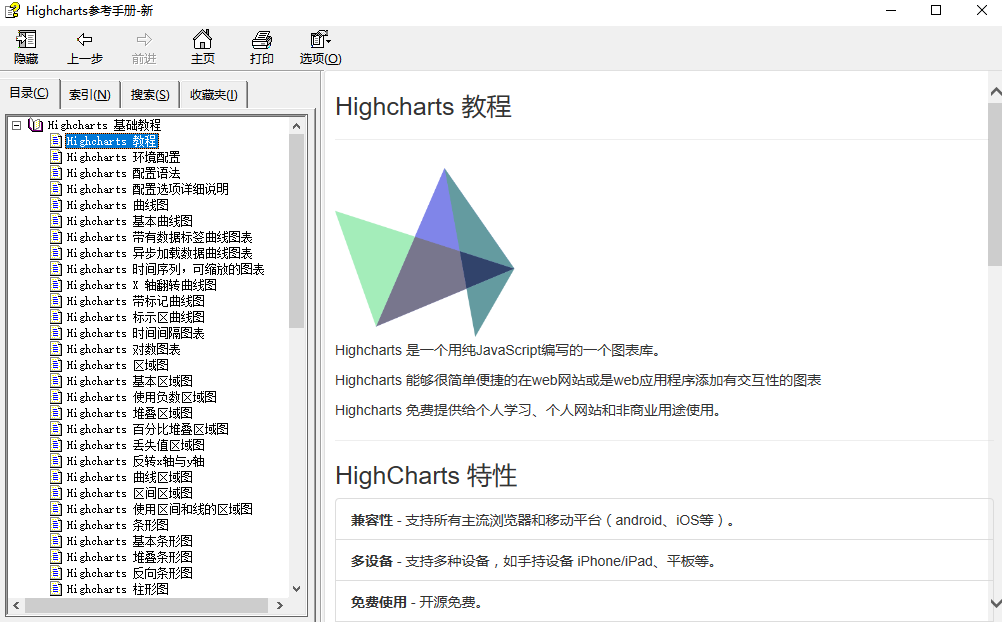 Highcharts参考手册 中文CHM_前端开发教程-何以博客