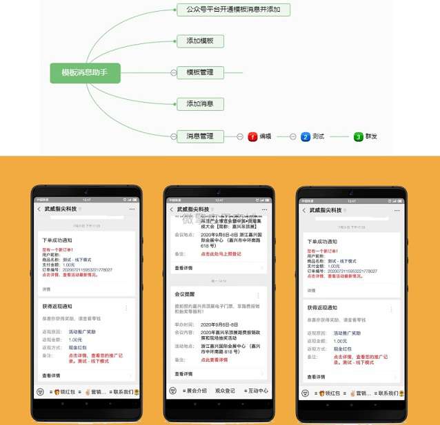 模板消息助手v1.0 向粉丝推送通知消息-何以博客