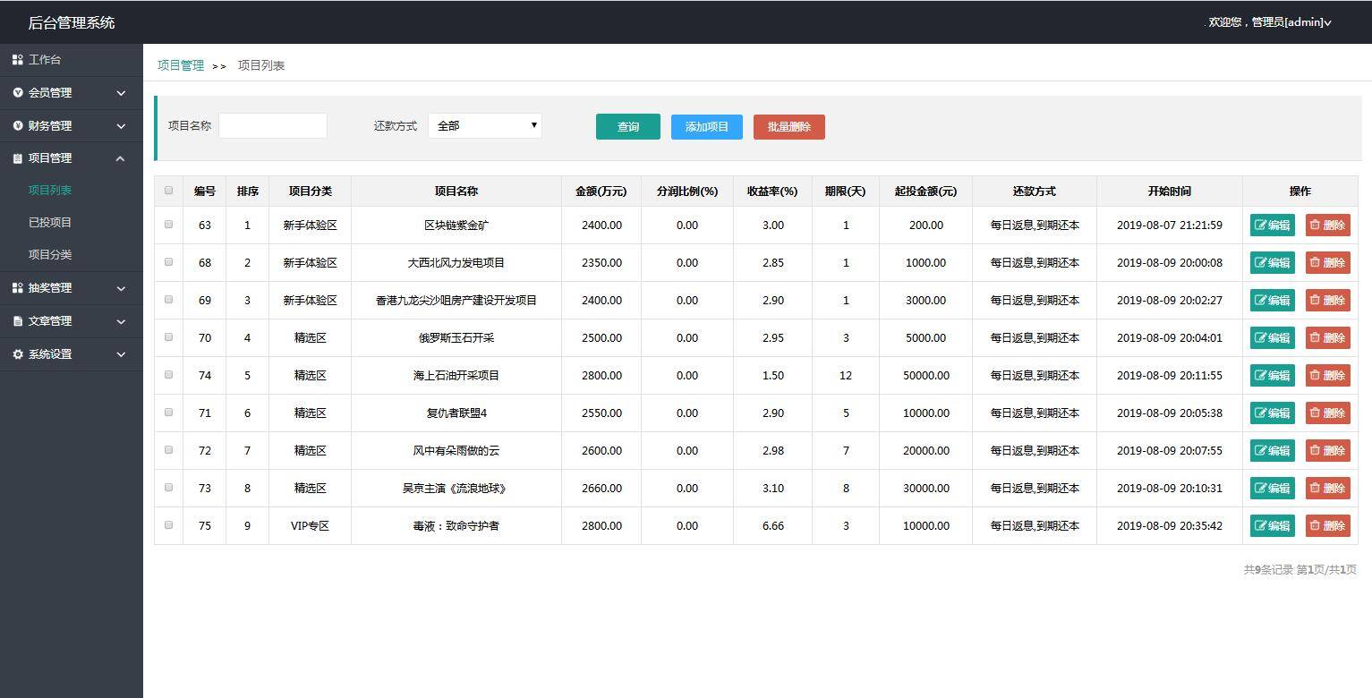 C136 区块源码_运营版p2p投资理财源码,金融理财平台,签到抽奖功能+搭建教程