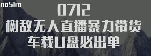 树敌‮习研‬社抖音无人直播暴力带货车载U盘必出单，单号单日产出300纯利润-何以博客