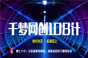 千梦网创108计第70计：小众品牌伪官网，淘客站的冷门暴利玩法-何以博客