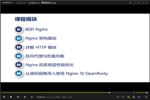 Nginx开发从入门到精通视频教程全套视频-何以博客