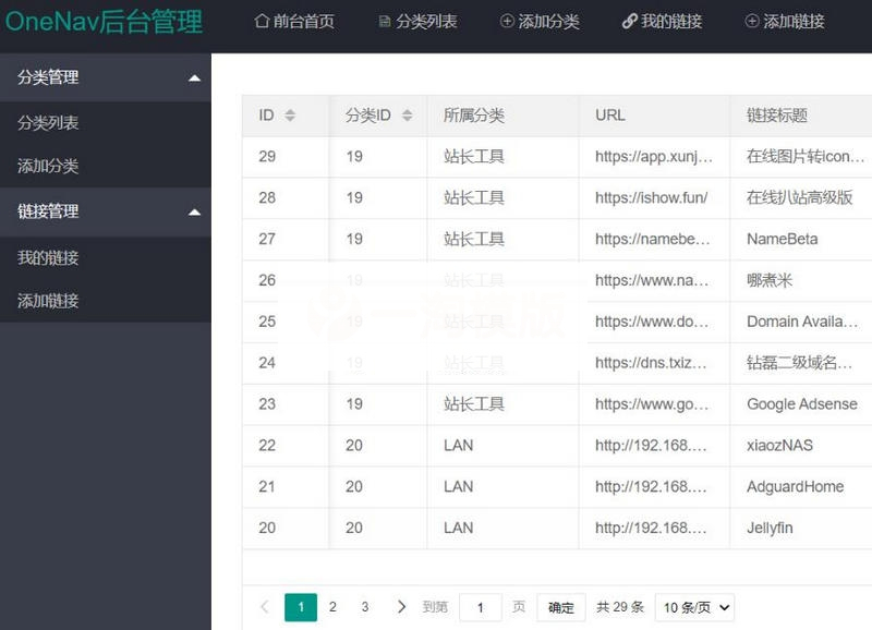 PHP+SQLite3简约网址导航、书签管理器网站源码