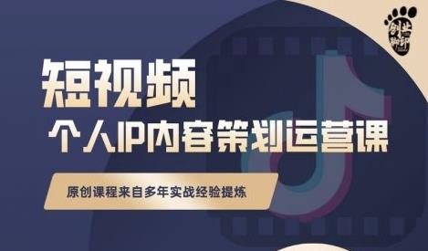 抖音短视频个人ip内容策划实操课，真正做到普通人也能实行落地-何以博客