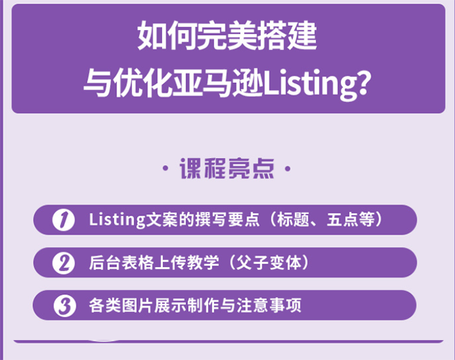 完美搭建与优化亚马逊Listing（爆单必修课）