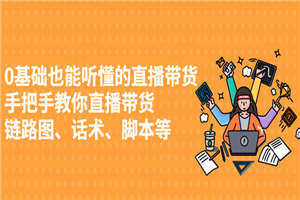 0基础也能听懂的直播带货，手把手教你直播带货 链路图、话术、脚本等-何以博客