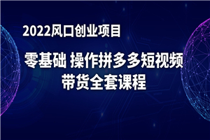 2022风口项目：零基础操作多多视频带货，小白也能日赚1000+全套操作方法（送工具）-何以博客