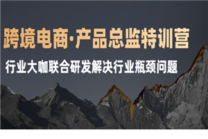 跨境电商·产品总监特训营，行业大咖联合研发解决行业瓶颈问题-何以博客