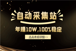 教你做一个年赚10万的自动采集站，100%稳定-何以博客