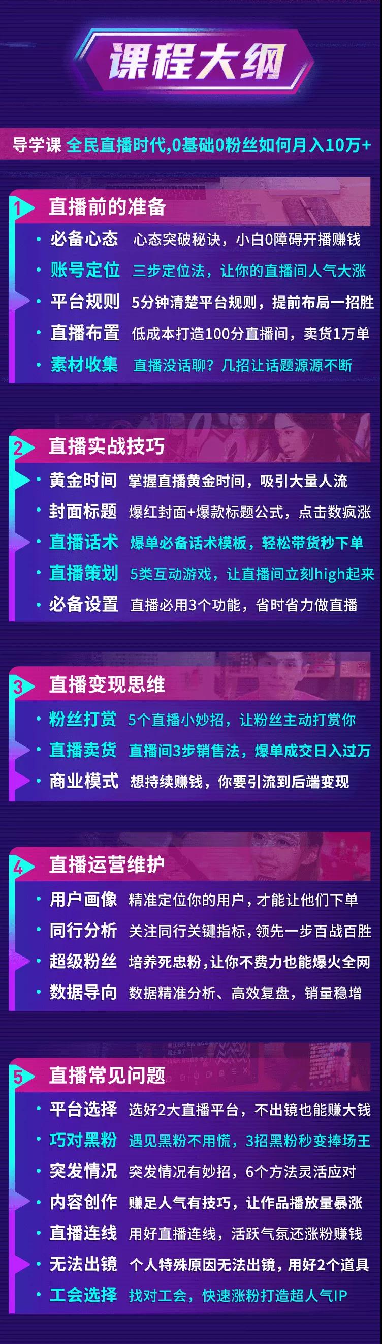 直播赚钱全攻略：全民直播时代，0基础0粉丝如何月入10万+