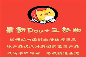 最新DOU+三部曲，逆向思维选择商品+包装产品+简单起号-何以博客