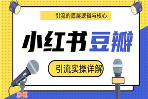 豆瓣引流实操详解+引流的底层逻辑与核心+小红书引流的底层逻辑+实操-何以博客