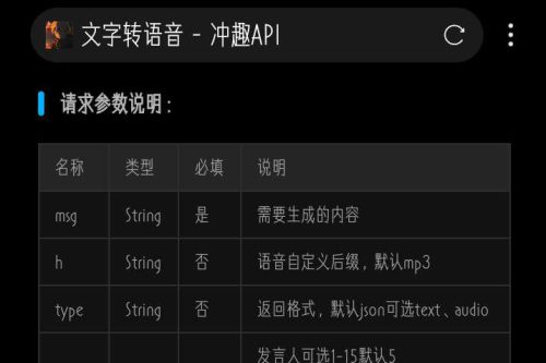 文字转语音API接口PHP源码-何以博客