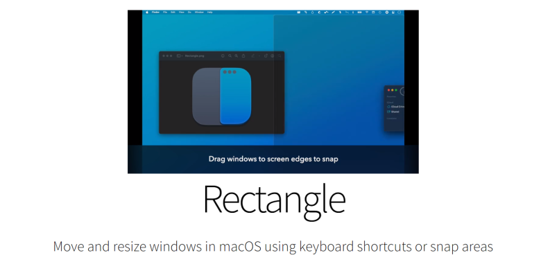 Rectangle - 免费好用的MacOS分屏软件