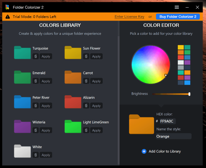 Folder Colorizer - 快速美化系统文件夹图标的工具