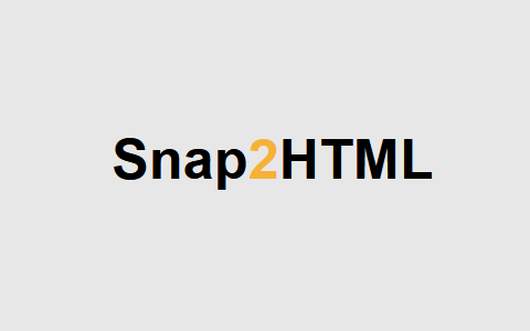 Snap2HTML – 一键快速生成指定目录文件HTML列表清单