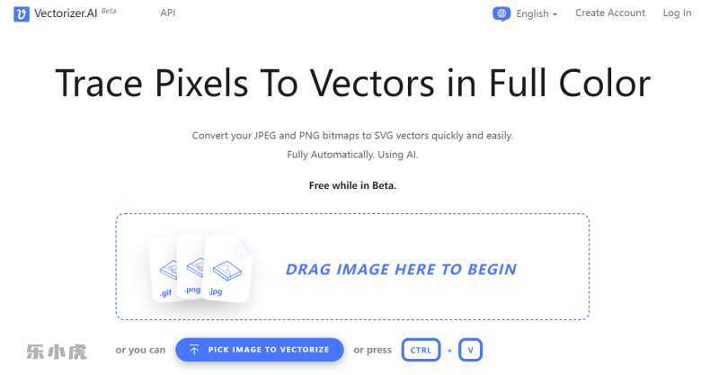 Vectorizer AI - 在线JPG和PNG图片转换SVG格式的工具