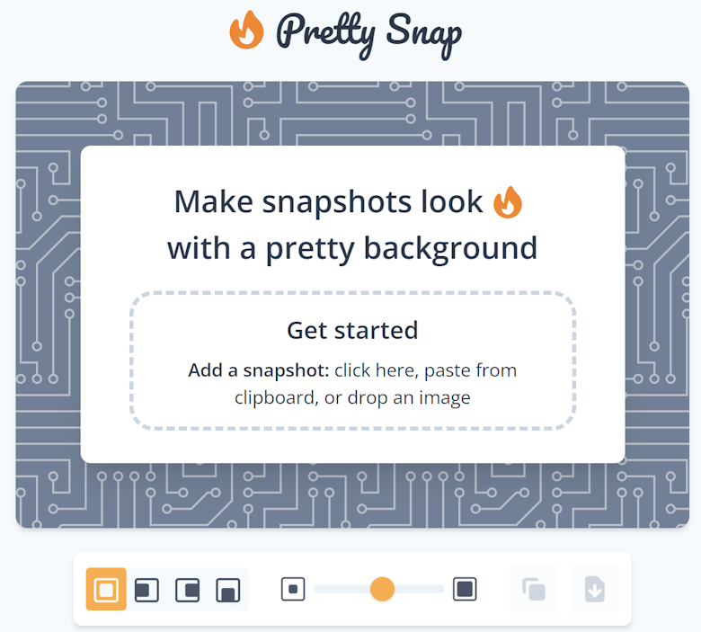 Pretty Snap - 一款免费的线上截图美化工具 添加背景布景